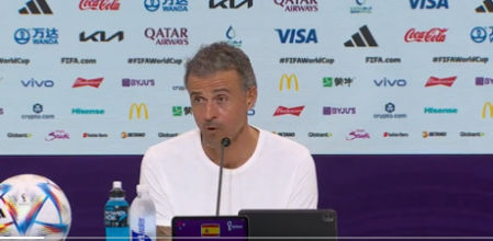 Luis Enrique en rueda de prensa.