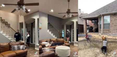 La increíble puntería de un 'tiktoker' para gastar bromas a su familia acumula millones de visitas