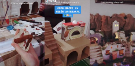 El tutorial viral sobre cómo hacer un belén reciclando material que tengamos por casa