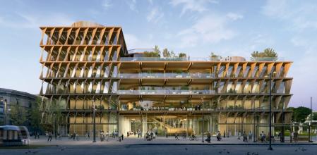 Imagen de uno de los edificios del Mercat del Peix