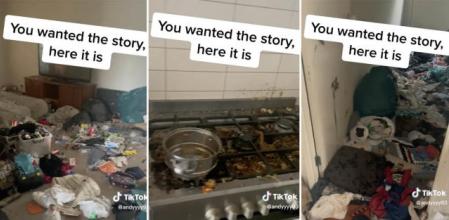 La casa está en condiciones inhumanas