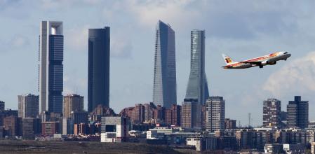 Vista del distrito financiero de Madrid