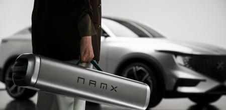 El NamX HUV utiliza una novedosa tecnología basada en cápsulas de hidrógeno intercambiables que permite repostar en apenas unos minutos&nbsp;