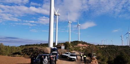 Dispositivo policial en Rubió