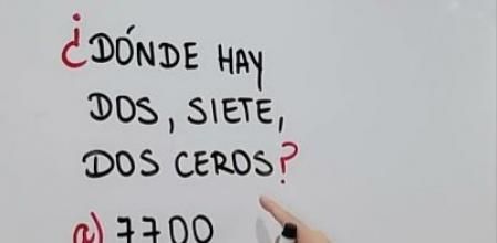Acertijo viral: ¿Sabrías decir la opción correcta donde hay dos, siete, dos ceros?