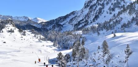 La estación de Baqueira presentaba este aspecto durante el puente, con sus cuatro sectores abiertos