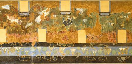 El mural encontrado en el Palacio Norte de Amarna, morada de la princesa Matiratón