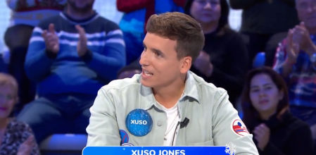Xuso Jones de invitado en 'Pasapalabra'.