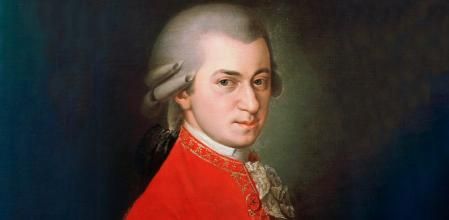 Mozart en un retrato póstumo de Barbara Krafft, 1819