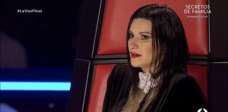 Laura Pausini durante las palabras que le dedicó a su 'talent'