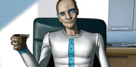 Representación de ChatGPT como un androide hecha por la IA Dall-E de OpenAI