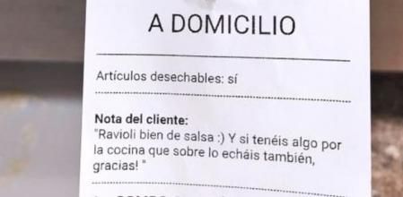 Los clientes dejaron un mensaje impropio