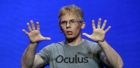 John Carmack durante la conferencia Oculus 2 en Los Ángeles, el jueves 24 de septiembre de 2015