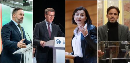 Abascal, Feijóo, Granados y Asens