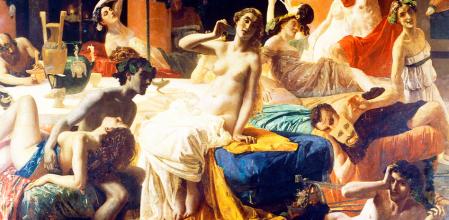 'Las orgías de Mesalina', 1867-1868, por Federico Faruffini