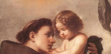 San Antonio de Padua junto al niño Jesús