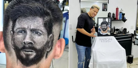 El retrato de Messi está muy logrado