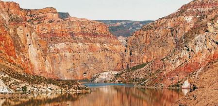 Cañón del Atuel, en San Rafael, Mendoza. escenario de la muerte de una turista