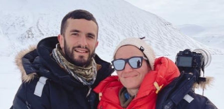 Ainara y Jesús saben bien que las auroras no son cosa de magia, sino de ciencia