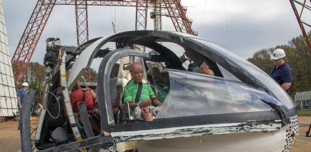 La NASA realizó un experimento con un coche volador simulado que estrelló contra el suelo&nbsp;