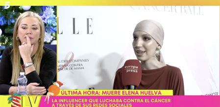 Las emotivas palabras de Belén Esteban ante el fallecimiento de Elena Huelva: 