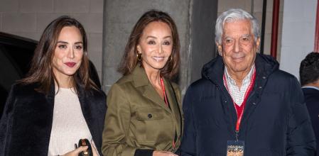 Tamara Falco, Isabel Preysler y Mario Vargas Llosa, en 2019.