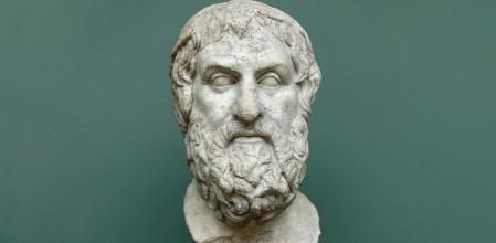 Busto romano de Sófocles a partir de un original griego