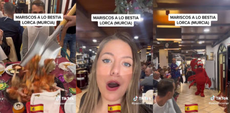 'Marisco a lo bestia', la mezcla de abundancia y de patriotismo que se ha hecho viral en redes<br>