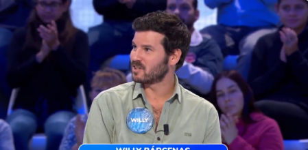 Willy Barcenas de invitado en 'Pasapalabra'.