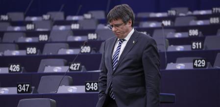Carles Puigdemont en el Parlamento Europeo