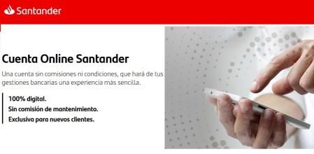 Cuenta online Santander