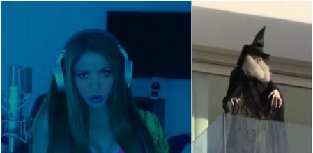 Shakira ha colocado un muñeco de una bruja en su terraza, mirando hacia casa sus exsuegros