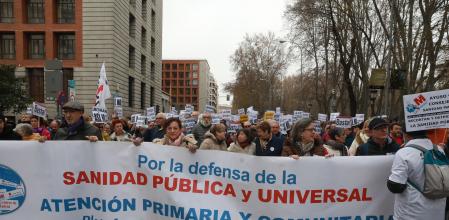 manifestación médicos