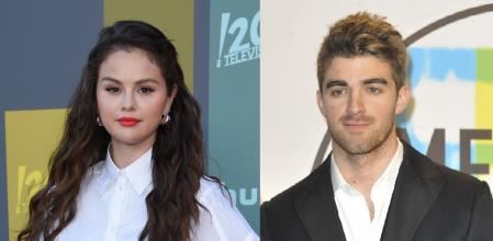 Singer Alex Pall, left, and Andrew Taggart of The Chainsmokers pose in the press room with the award for favorite artist electronic dance music  during 45th annual American Music Awards on Sunday, Nov. 19, 2017, in Los Angeles.