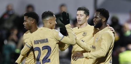 Ansu Fati, Raphinha, Robert Lewandowski y Kessié fueron los autores de los goles barcelonistas