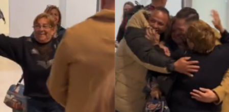 La escena acabó en un abrazo colectivo