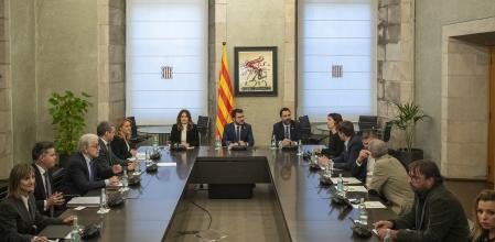 Reunión del Govern con los agentes sociales para abordar los presupuestos