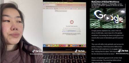 Una exempleada de Google se hace viral mostrando cómo viven los despidos masivos en la compañía