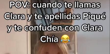 Clara Piqué en su cuenta de TikTok