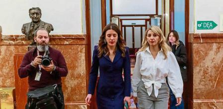 Pleno Congreso de los Diputados Irene Montero Yolanda Díaz