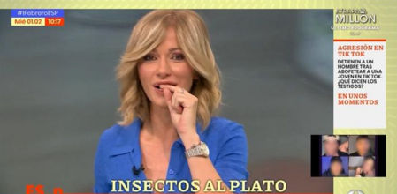 Susanna Griso come insectos en directo