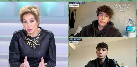 Ana Rosa habla con los influencers que presenciaron el golpe en TikTok
