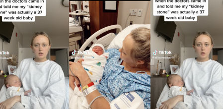 Va al médico pensando que tiene piedras en el riñón y descubre que está embarazada de 37 semanas