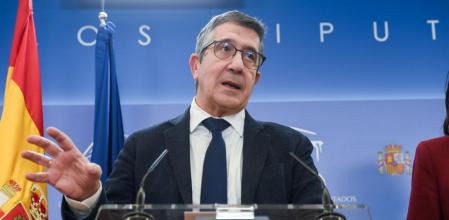 El portavoz del PSOE, Patxi López