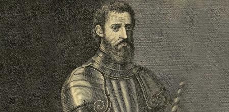 Giovanni da Verrazano, con el que algunos identifican a Jean Fleury, en un grabado de 1767.