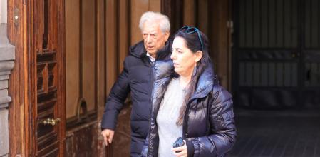 Mario Vargas Llosa y su hija, Morgana.