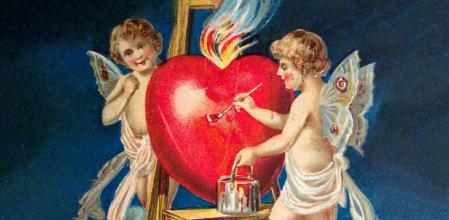 Tarjeta de San Valentín de 1909.