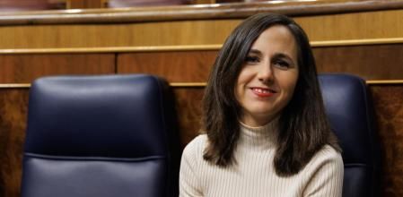 La ministra de Derechos Sociales y Agenda 2023, Ione Belarra, durante el pleno del Congreso