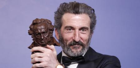 Zahera con su Goya al mejor actor de reparto