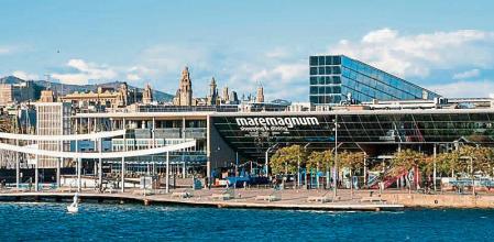 El centre comercial Maremagnum, al front marítim de Barcelona
